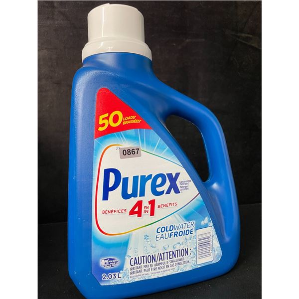 1 Jug of Purex 4-in-1 Coldwater Liquid Laundry Detergent - 2.03L/50 Loads - New