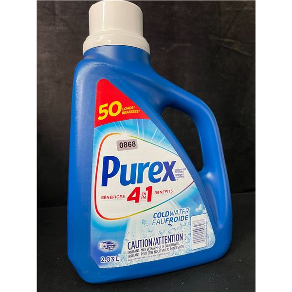 1 Jug of Purex 4-in-1 Coldwater Liquid Laundry Detergent - 2.03L/50 Loads - New