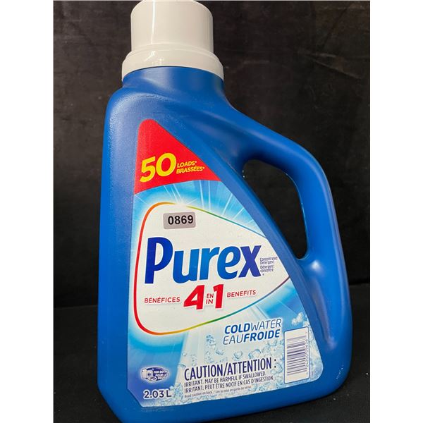 1 Jug of Purex 4-in-1 Coldwater Liquid Laundry Detergent - 2.03L/50 Loads - New