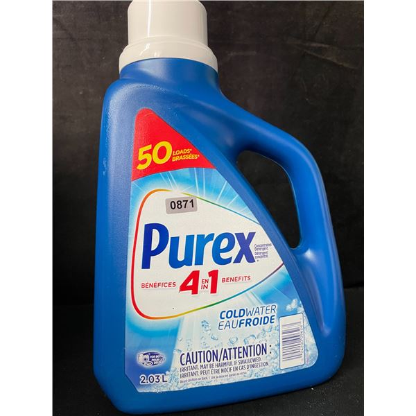 1 Jug of Purex 4-in-1 Coldwater Liquid Laundry Detergent - 2.03L/50 Loads - New
