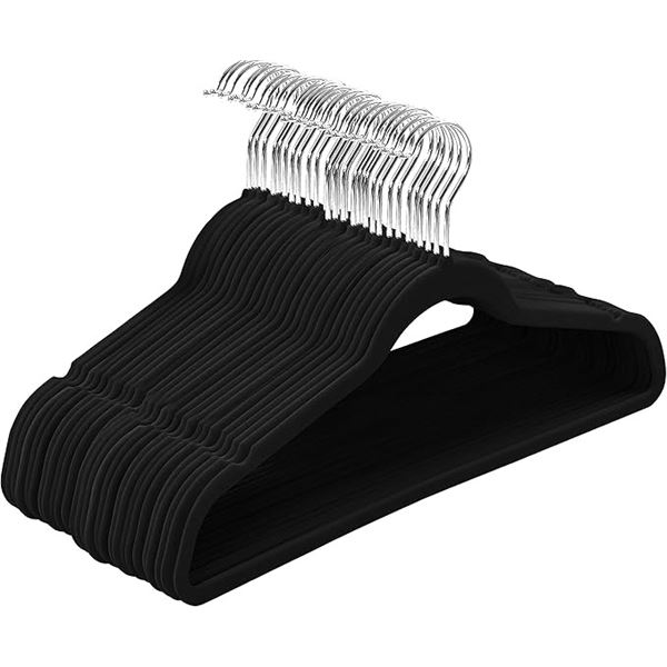 50-Pack of Utopia Home Premium Velvet Hangers - Heavy-Duty Quality Velvet Hangers - New