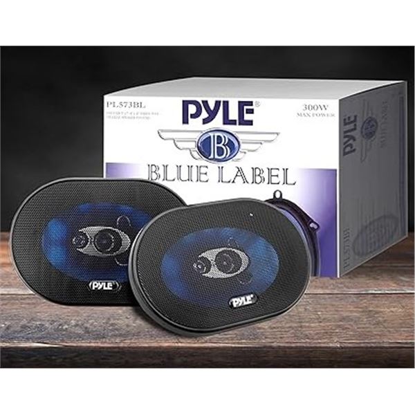 PYLE Pair of 5" x 7" Car Sound Speakers (300 Watts) Model: PL573BL - New