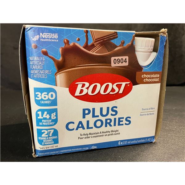 6-Pack of BOOST Plus Calories Chocolate Nutritional Drinks (6 x 237ml Bottles) - New