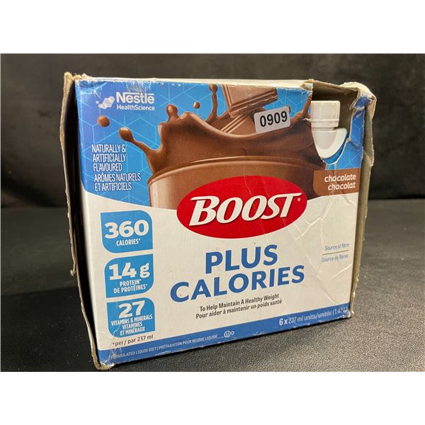 6-Pack of BOOST Plus Calories Chocolate Nutritional Drinks (6 x 237ml Bottles) - New