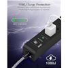 Image 4 : 2-Pack of Mifaso Power Bars/Surge Protector with 6-Outlets/4-USB Ports/Braided Cord - New