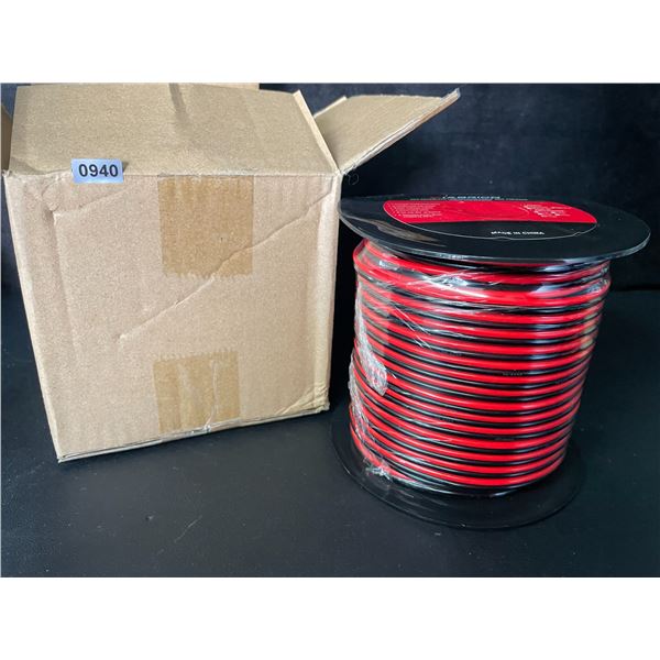 Viabrico 16Gauge Red/Black Electrical Wire; 135FT Large Roll; Copper Clad Aluminum Wire - New