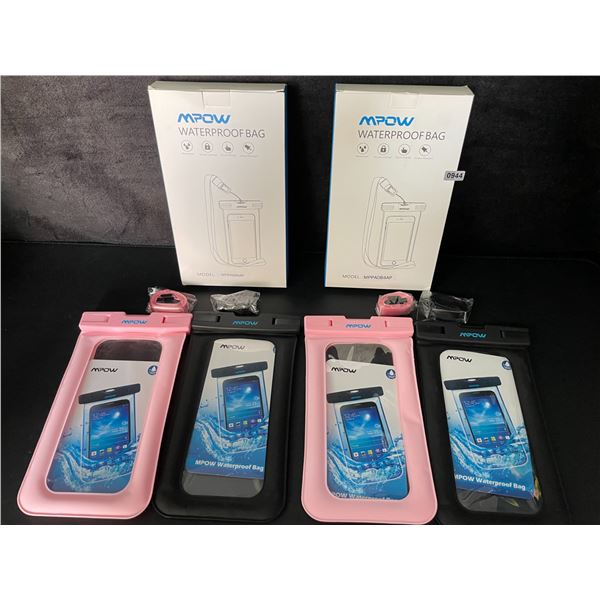 2 2-Packs of MPOW Waterproof Bags/Phone Storage Pouches - Keeps Items Dry - New