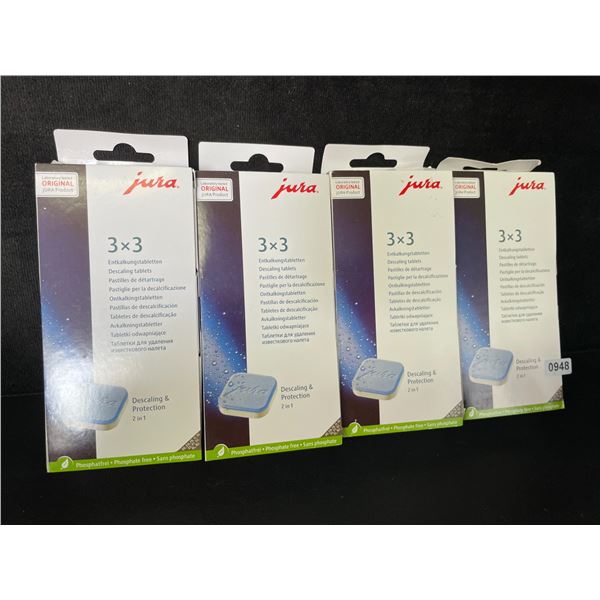4 Boxes of Jura Descaling Tablets (9 Per Pack) Phosphate-Free - New