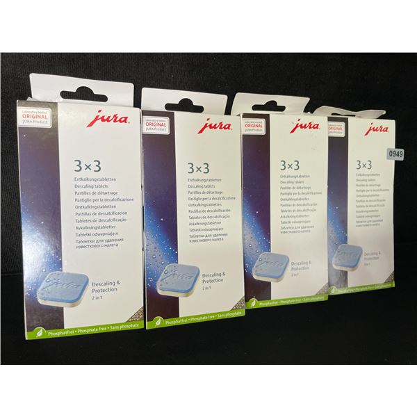 4 Boxes of Jura Descaling Tablets (9 Per Pack) Phosphate-Free - New