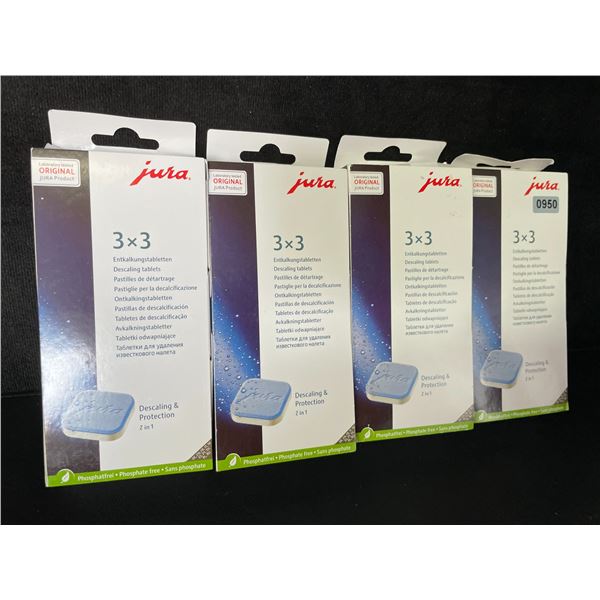 4 Boxes of Jura Descaling Tablets (9 Per Pack) Phosphate-Free - New