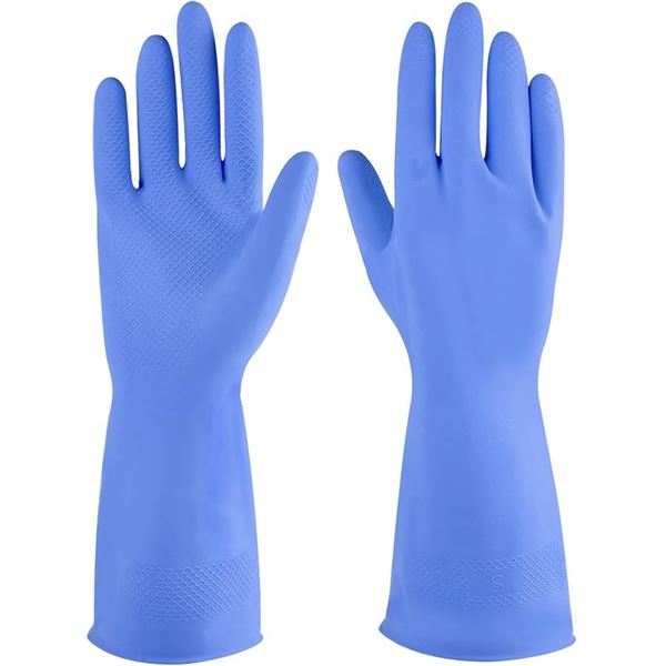 6-Pairs of IUCGE Rubber Cleaning Gloves for Household/Cleaning - Reusable - Size XL - New