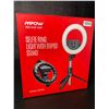 Image 1 : MPOW Selfie Ring Light with Tripod Stand and Phone Holder (Model: PA213B) - Brand New