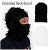Image 3 : 3 2-Packs of Fuzzy Balaclava Face Masks for Men/Women - Black/White Color (6 Total) - New