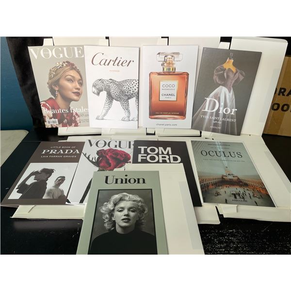 9PC Decorative Books for Home Decor - Faux Assorted Designer Books for Decor Aesthetic - New