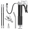 Image 1 : 1 Grease Gun Tool Set; 7000psi Heavy-Duty Pistol-Grip Grease Gun w/ 14oz Capacity - New