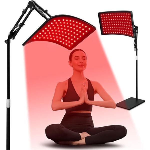 1 Red Light Therapy Lamp for Body; Infrared Light Therapy Light with Stand - New (Dmg Box)