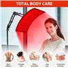 Image 3 : 1 Red Light Therapy Lamp for Body; Infrared Light Therapy Light with Stand - New (Dmg Box)