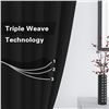 Image 6 : 1 Pack of Black Blackout Curtains (2 Panels Included) 84" Long; 52" x 84" Size - Brand New