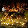 Image 8 : 4-Pack of LED Solar Garden Decorative Lights for Outdoors - Waterproof Solar Outdoor Lights - New