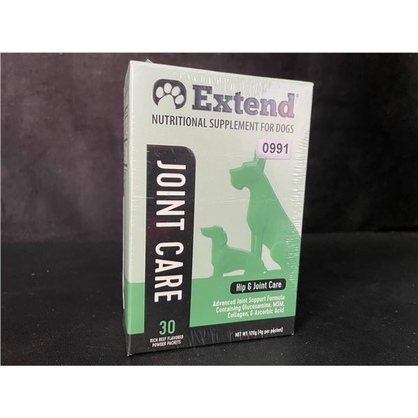 1 Box of Extend Joint Care Nutritional Supplement for Dogs (30 Rich Beef Flavored Packets) - New