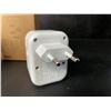 Image 4 : 2-Pack of European Travel Plug Adapters - Wall Plug Extenders/Multi-Outlet Wall Plugs - New