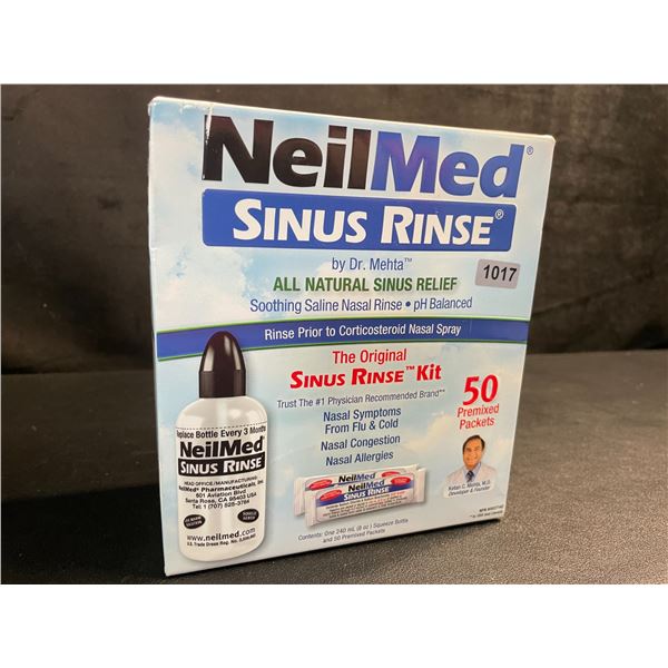 1 NeilMed Sinus Rinse Kit - All Natural Sinus Relief - Premixed 50 Sachets - New