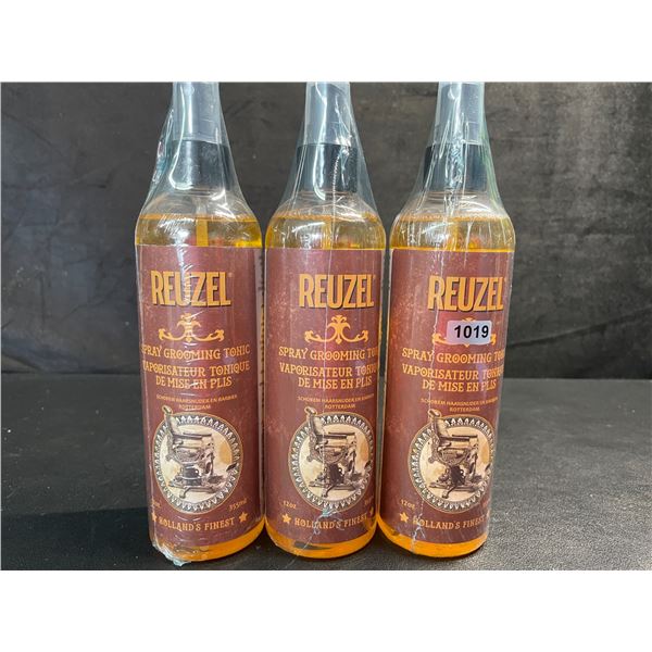 3 Reuzel Hairspray Grooming Tonics; Perfect for Blow Drying; Ideal for Volume, Lift, Texture - New!