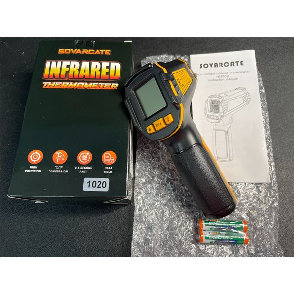 1 Sovarcate Non-Contact Infrared Thermometer Tool with LCD Display - New