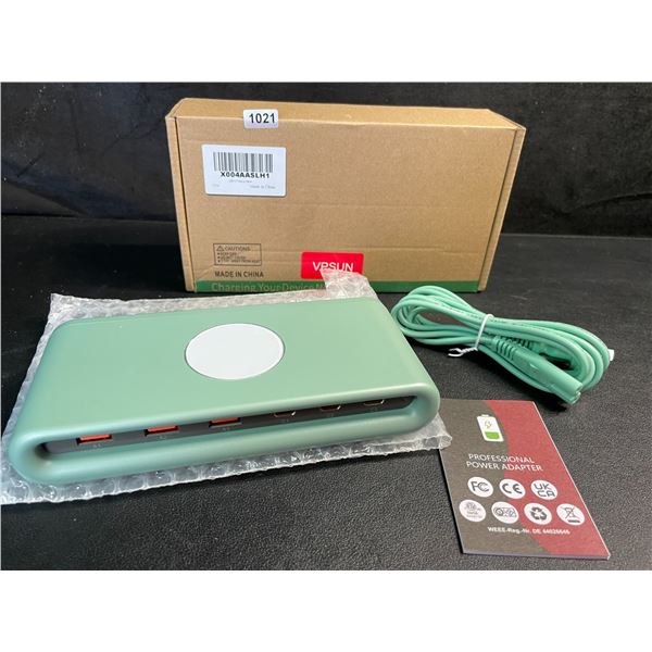 1 VPSUN 80W 6-Port USB-C Charging Station for Multiple Devices; USB-C Fast Charger - New