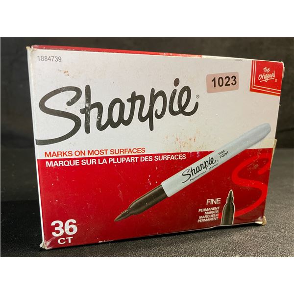 36-Pack of Sharpie Fine Tip Permanent Markers - Black - New Sealed