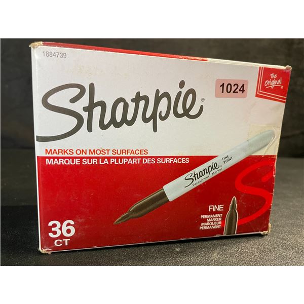 36-Pack of Sharpie Fine Tip Permanent Markers - Black - New Sealed