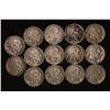 Image 1 : 14-FULL DATE BUFFALO NICKELS: 1934-1938