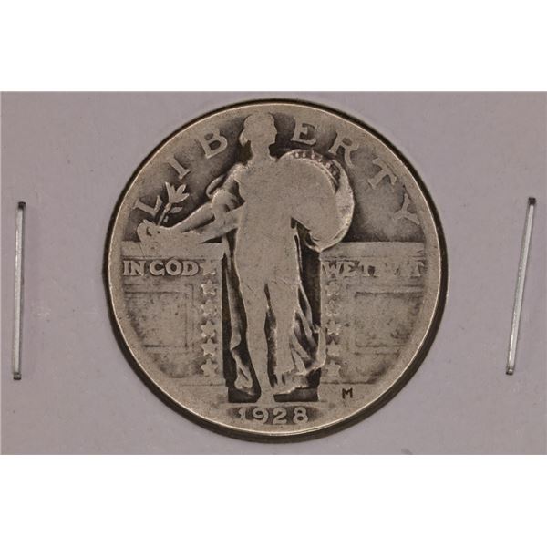 1928 SILVER STANDING LIBERTY QUARTER