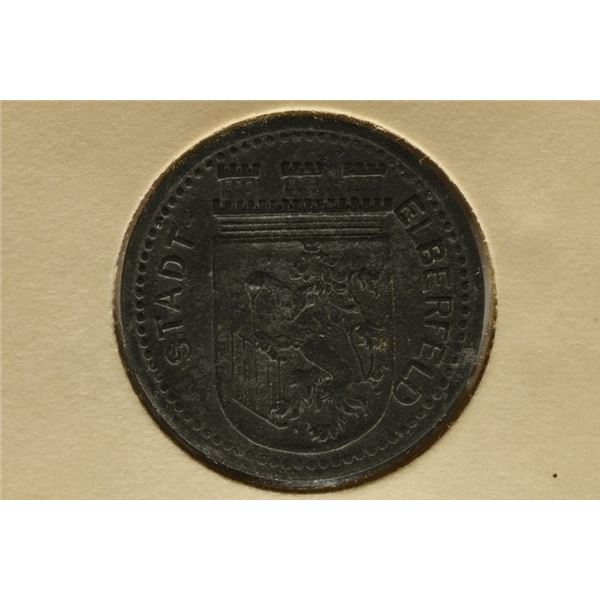 1917 50 PFENNIGS CITY OF RHINELAND STADT