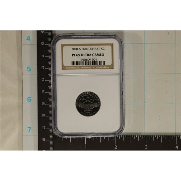 2004-S HANDSHAKE JEFFERSON NICKEL NGC PF69