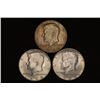 Image 1 : 3-40% SILVER JOHN F. KENNEDY HALVES: 1967, 1968-D