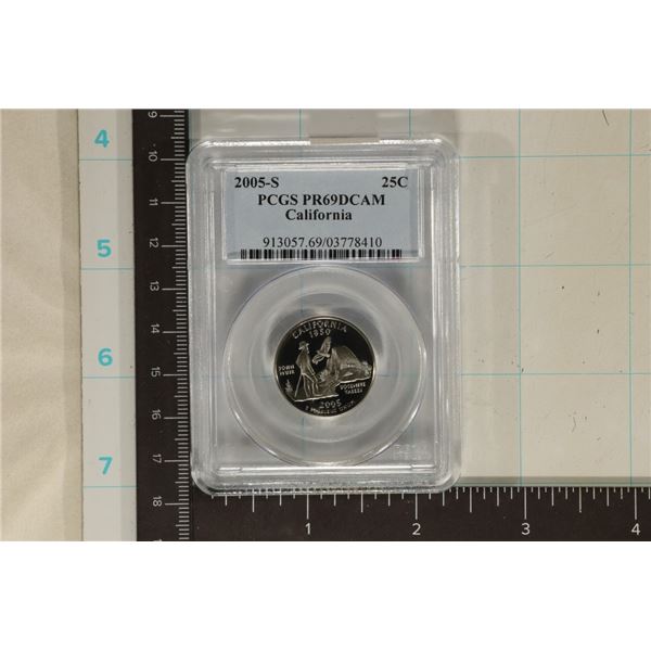 2005-S CALIFORNIA QUARTER PCGS PR69 DCAM