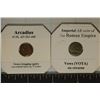 Image 2 : 2 ROMAN ANCIENT COINS: ARCADIUS AD 383-408 AND