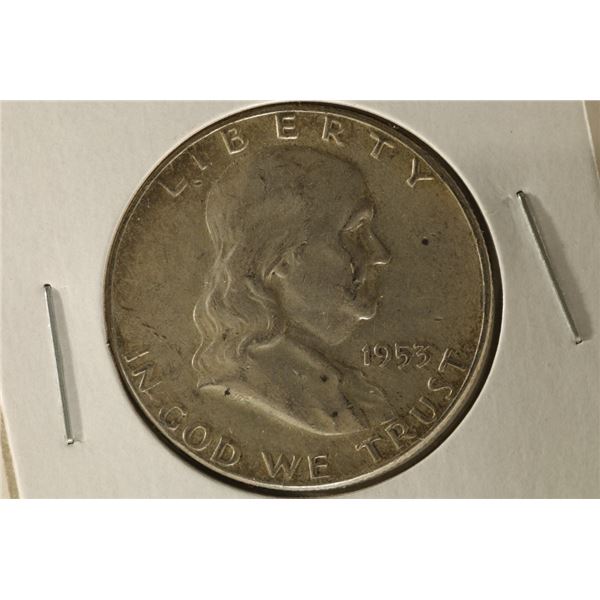 1953 SILVER FRANKLIN HALF DOLLAR