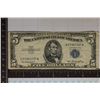 Image 1 : 1953 US $5 SILVER CERTIFICATE BLUE SEAL