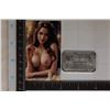 Image 2 : 1 OZ. .999 SILVER TOPLESS WOMAN COLORIZED ART