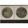 Image 2 : 2-1971-S IKE SILVER DOLLARS: .63 OZ. ASW TOTAL