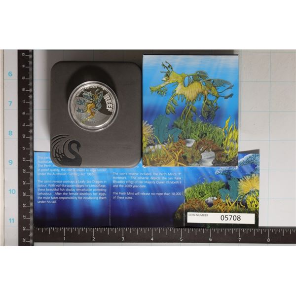 1/2 .999 SILVER AUSTRALIA SEA LIFE "THE REEF" SEA