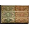 Image 1 : 6-BRASIL BILLS: 3-10 CRUZEIROS & 3-20 CRUZEIROS: