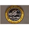 Image 2 : CASINO $10 SILVER TOKEN (UNC) BELLAGIO
