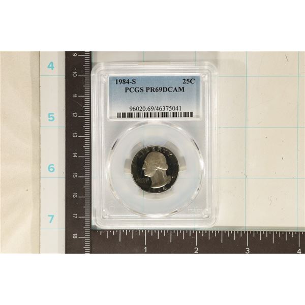 1984-S WASHINGTON QUARTER PCGS PR69 DCAM