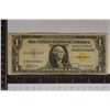Image 1 : 1935-A US YELLOW SEAL NORTH AFRICA $1 SILVER CERT.