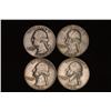 Image 1 : 4 WASHINGTON SILVER QUARTER: 1959-D, 2-1964-P