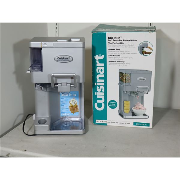 CUISINART "MIX IT IN" MACHINE À CRÈME GLACÉE MOLLE ICE-45PCC