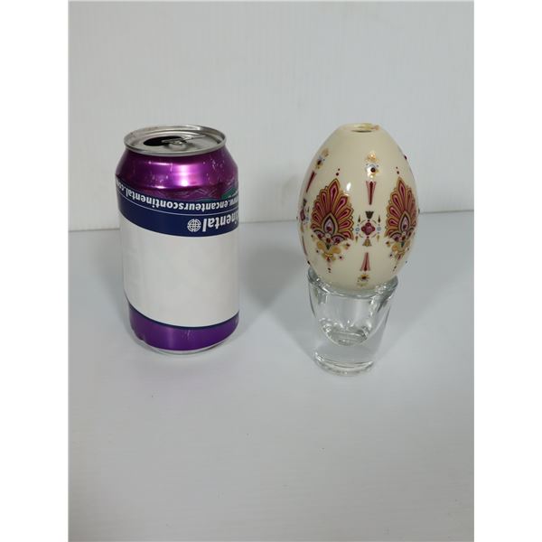 ŒUF EN PORCELAINE LENOX CHINA TREASURES JEWELED RUBY RED – VERS 1995